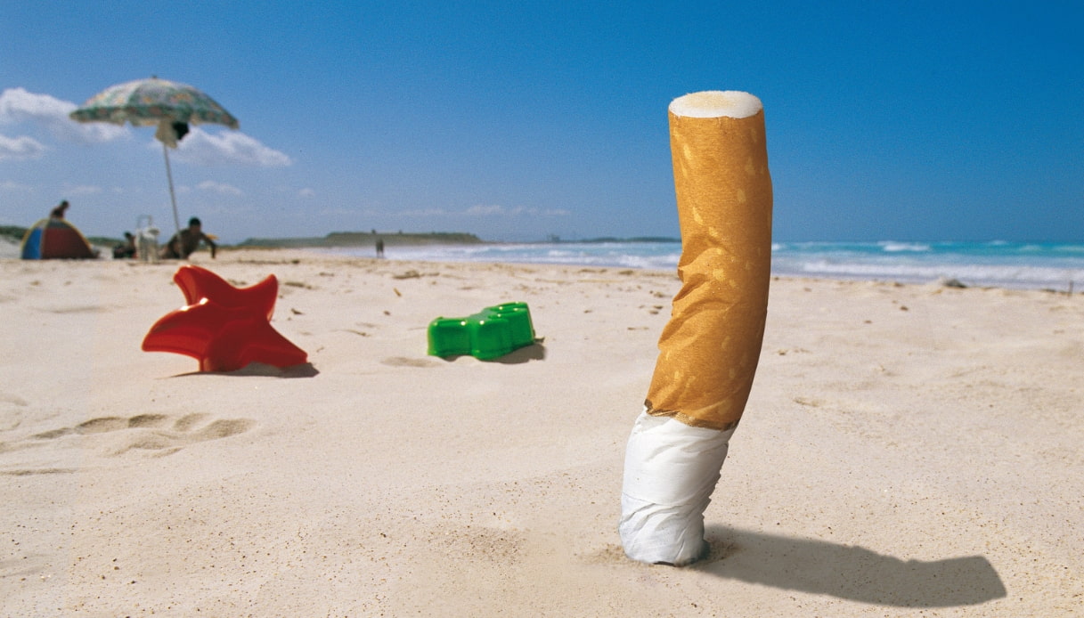 Vietato fumare in spiaggia